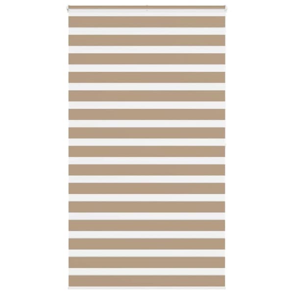 vidaXL zebragardin sandbrun 125x200 cm stofbredde 120,9 cm polyester