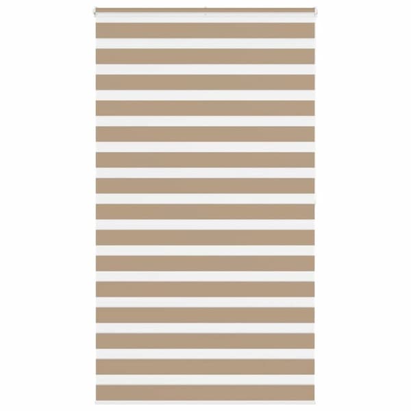 vidaXL Rullgardin zebra 135x200 cm tyg bredd 130,9 cm polyester