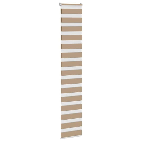vidaXL zebragardin sandbrun 40x230 cm stofbredde 35,9 cm polyester