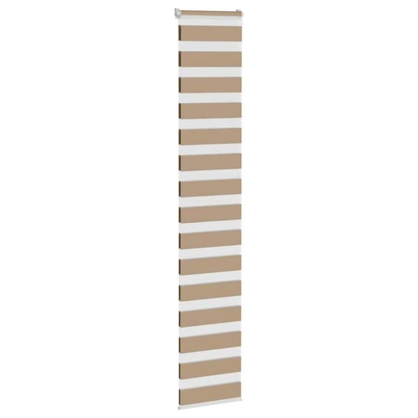 vidaXL zebragardin sandbrun 45x230 cm stofbredde 40,9 cm polyester