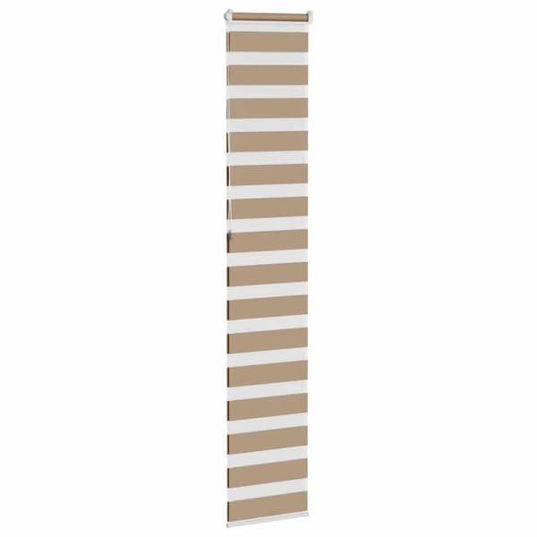vidaXL zebragardin sandbrun 45x230 cm stofbredde 40,9 cm polyester