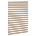 Miniatyrbillede 3 af 11: vidaXL zebragardin sandbrun 155x230 cm stofbredde 150,9 cm polyester