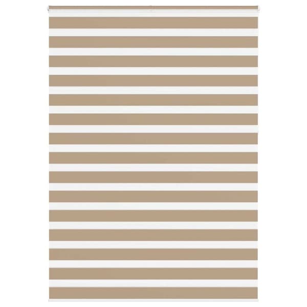 vidaXL zebragardin sandbrun 155x230 cm stofbredde 150,9 cm polyester