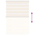 Miniatyrbild 5 av 11: vidaXL Rullgardin zebra 95x100 cm tyg bredd 90,9 cm polyester