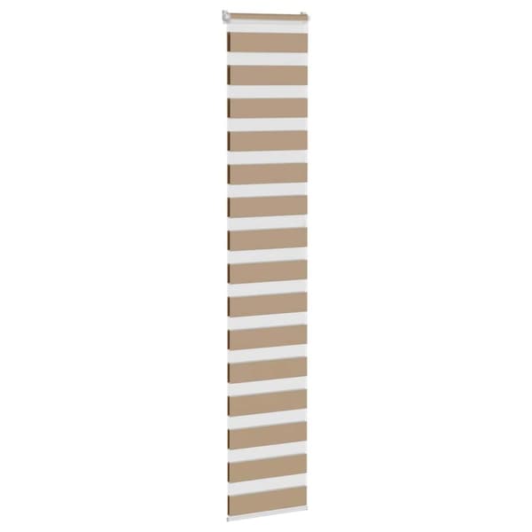 vidaXL zebragardin sandbrun 50x230 cm stofbredde 45,9 cm polyester