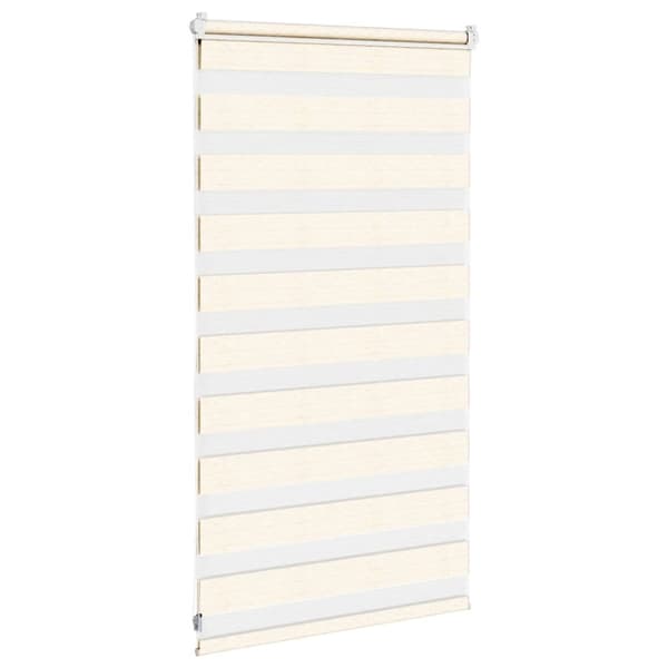 vidaXL Rullgardin zebra 80x100 cm tyg bredd 75,9 cm polyester