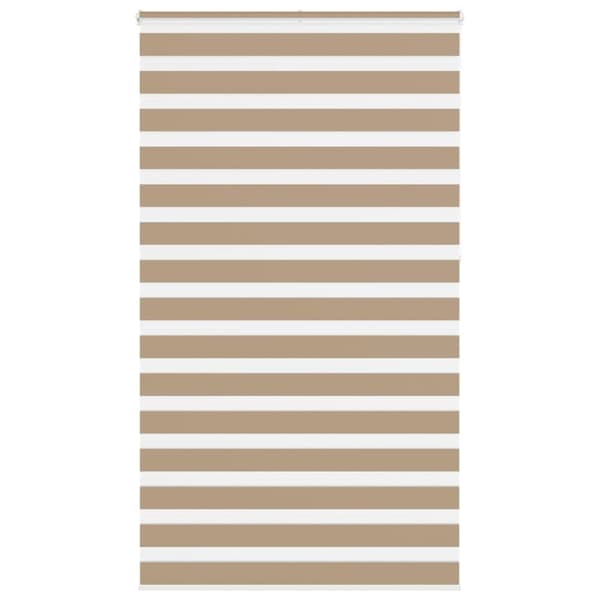 vidaXL zebragardin sandbrun 120x230 cm stofbredde 115,9 cm polyester