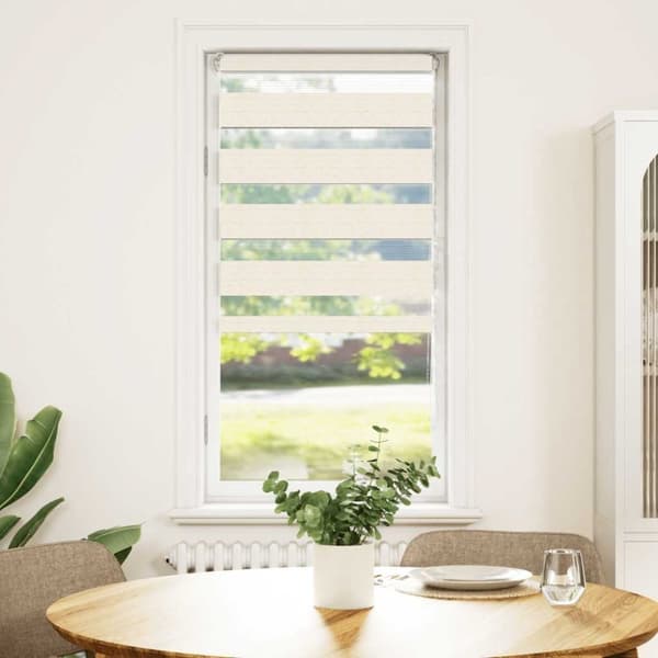 vidaXL Rullgardin zebra 55x100 cm tyg bredd 50,9 cm polyester