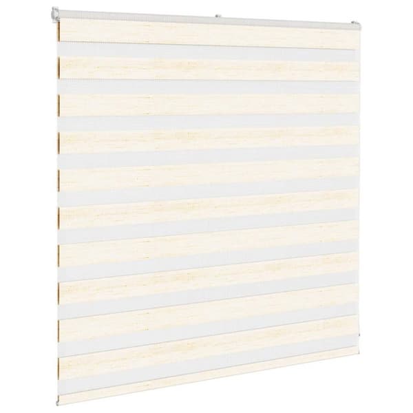 vidaXL Sebragardin marmor beige stoff bredde 140,9 cm polyester