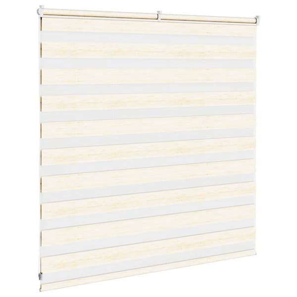 vidaXL Sebragardin marmor beige stoff bredde 140,9 cm polyester