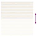 Miniatyrbilde 5 av 11: vidaXL Sebragardin marmor beige stoff bredde 140,9 cm polyester