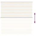 Miniatyrbillede 5 af 11: vidaXL zebragardin marmorbeige 140x150 cm stofbredde 135,9cm polyester