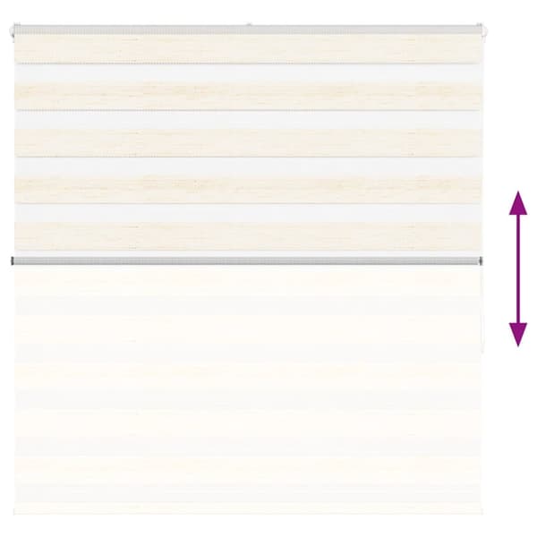 vidaXL zebragardin marmorbeige 140x150 cm stofbredde 135,9cm polyester