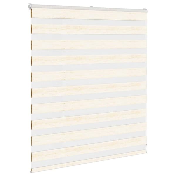 vidaXL zebragardin marmorbeige 135x100 cm stofbredde 130,9cm polyester