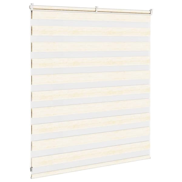 vidaXL zebragardin marmorbeige 135x100 cm stofbredde 130,9cm polyester