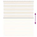 Miniatyrbillede 5 af 11: vidaXL zebragardin marmorbeige 135x100 cm stofbredde 130,9cm polyester