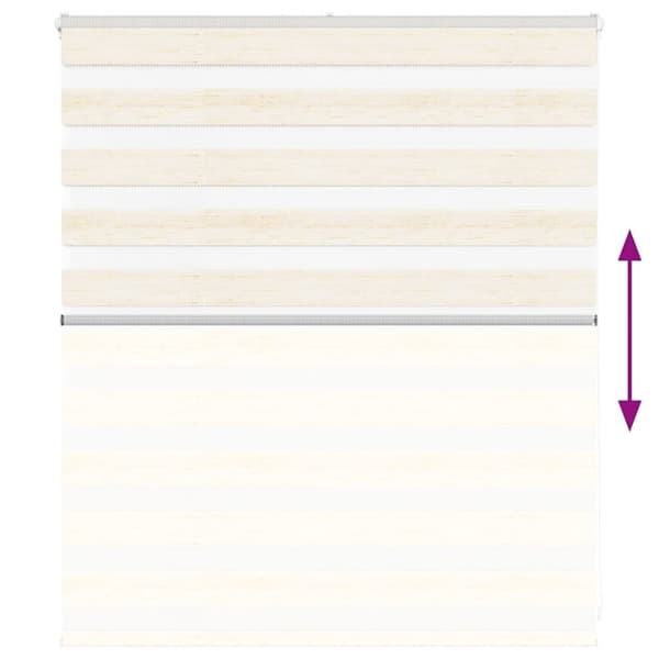 vidaXL zebragardin marmorbeige 135x100 cm stofbredde 130,9cm polyester