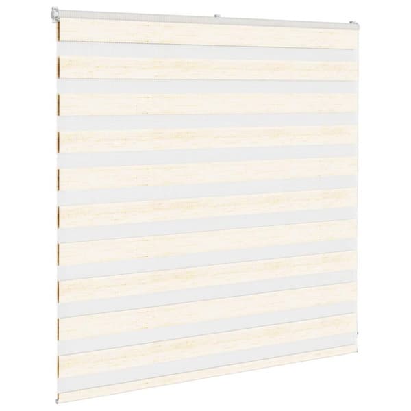 vidaXL Sebragardin marmor beige stoff bredde 135,9 cm polyester