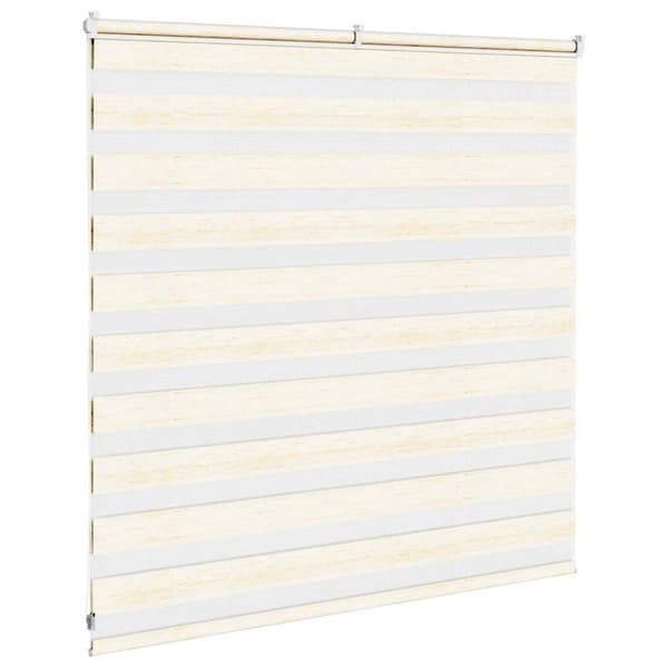 vidaXL Sebragardin marmor beige stoff bredde 135,9 cm polyester
