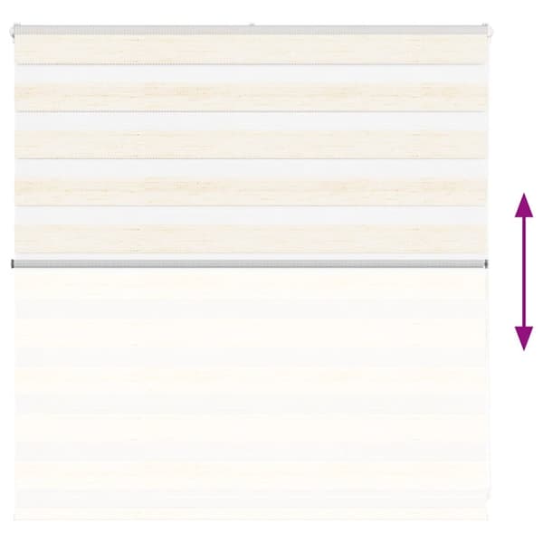 vidaXL Sebragardin marmor beige stoff bredde 135,9 cm polyester