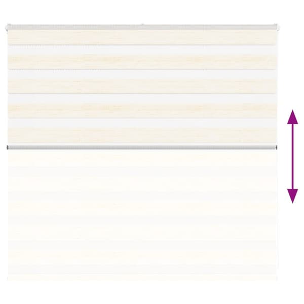 vidaXL Sebragardin marmor beige stoff bredde 160,9 cm polyester