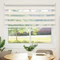 Miniatyrbilde 2 av 11: vidaXL Sebragardin marmor beige stoff bredde 160,9 cm polyester