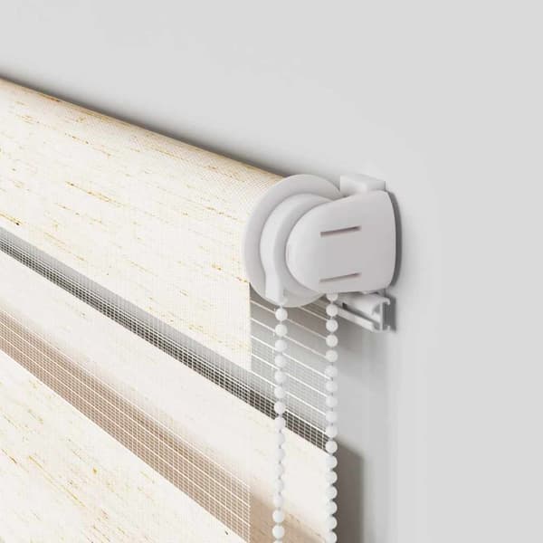 vidaXL Sebragardin marmor beige stoff bredde 40,9 cm polyester