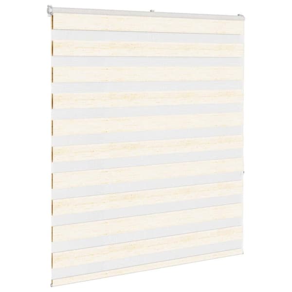 vidaXL Rullgardin zebra 130x150 cm tyg bredd 125,9 cm polyester