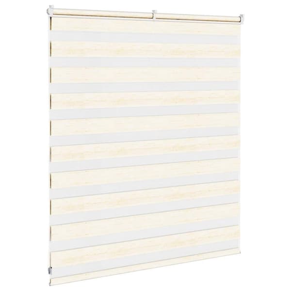vidaXL zebragardin marmorbeige 130x100 cm stofbredde 125,9cm polyester