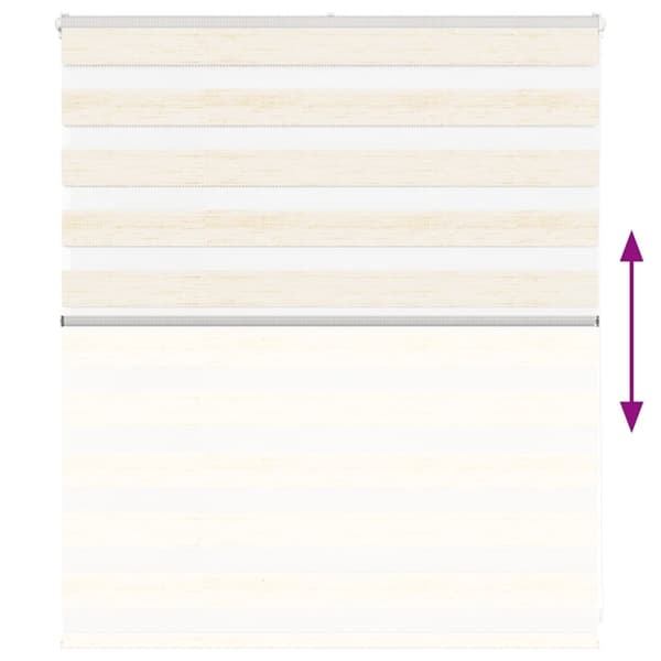 vidaXL zebragardin marmorbeige 130x100 cm stofbredde 125,9cm polyester