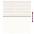 Miniatyrbild 5 av 11: vidaXL Rullgardin zebra 125x100 cm tyg bredd 120,9 cm polyester