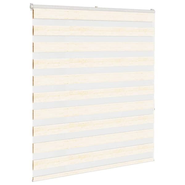 vidaXL Sebragardin marmor beige stoff bredde 120,9 cm polyester