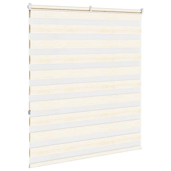 vidaXL Sebragardin marmor beige stoff bredde 120,9 cm polyester