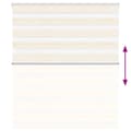 Miniatyrbilde 5 av 11: vidaXL Sebragardin marmor beige stoff bredde 120,9 cm polyester