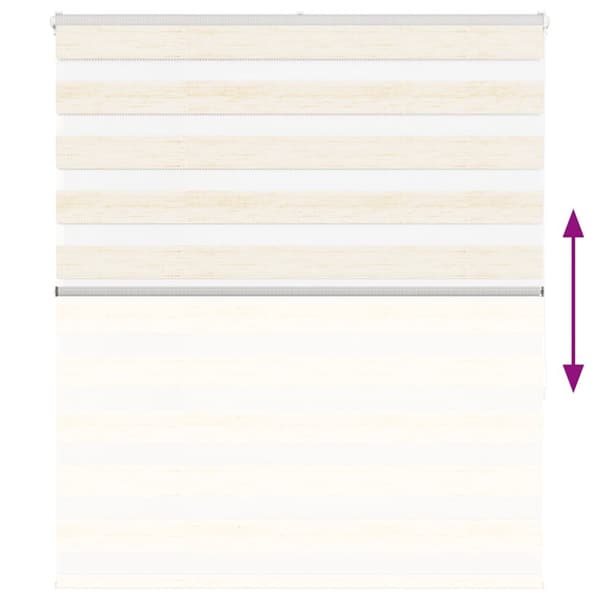 vidaXL Sebragardin marmor beige stoff bredde 120,9 cm polyester