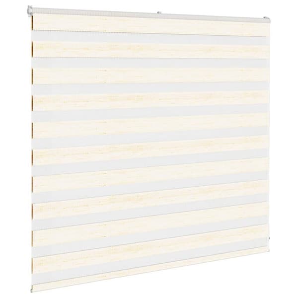 vidaXL Sebragardin marmor beige stoff bredde 155,9 cm polyester