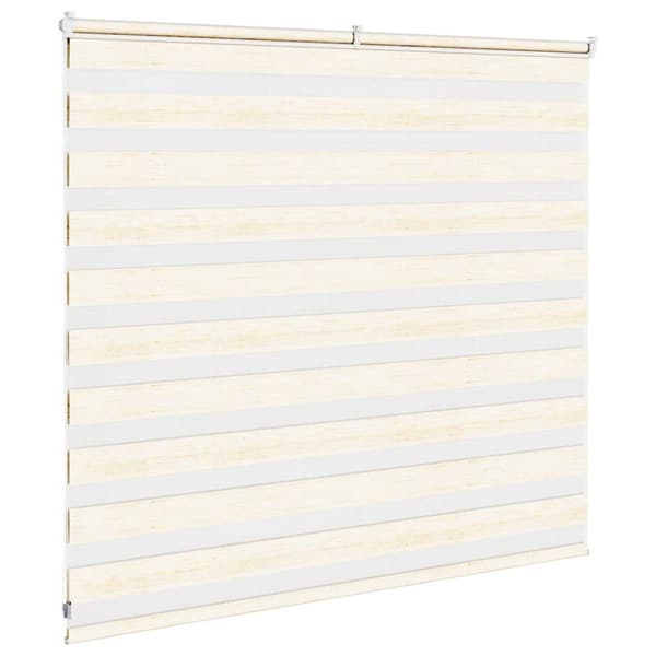 vidaXL Sebragardin marmor beige stoff bredde 155,9 cm polyester