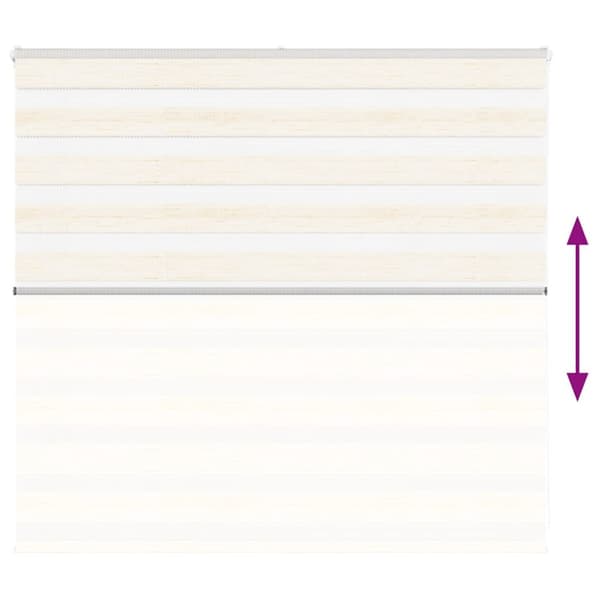 vidaXL Sebragardin marmor beige stoff bredde 155,9 cm polyester