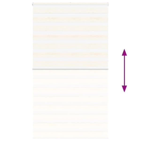 vidaXL zebragardin marmorbeige 135x230 cm stofbredde 130,9cm polyester