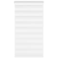 Miniatyrbillede 1 af 11: vidaXL zebragardin hvid 85x100 cm stofbredde 80,9 cm polyester