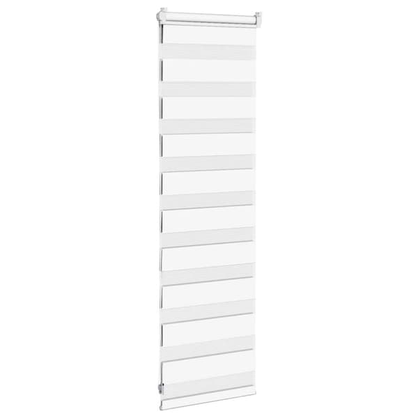 vidaXL zebragardin hvid 40x100 cm stofbredde 35,9 cm polyester