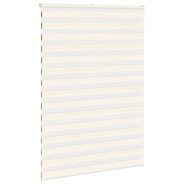 vidaXL Sebragardin marmor beige stoff bredde 150,9 cm polyester