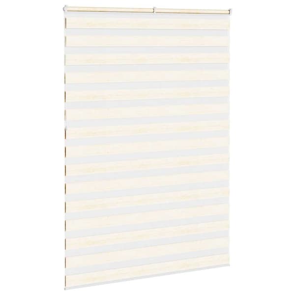 vidaXL Sebragardin marmor beige stoff bredde 150,9 cm polyester