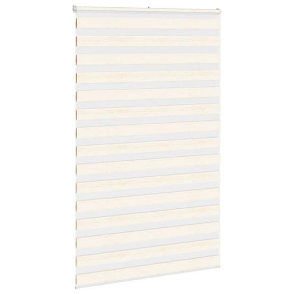 vidaXL Sebragardin marmor beige stoff bredde 135,9 cm polyester