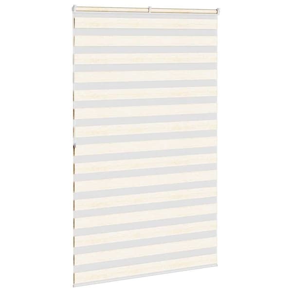 vidaXL Sebragardin marmor beige stoff bredde 135,9 cm polyester
