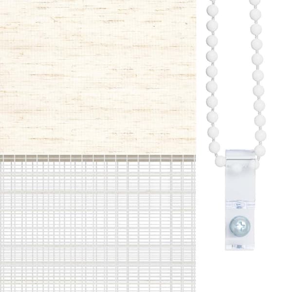 vidaXL Sebragardin marmor beige stoff bredde 135,9 cm polyester