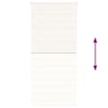 Miniatyrbillede 5 af 11: vidaXL zebragardin marmorbeige 105x230 cm stofbredde 100,9cm polyester