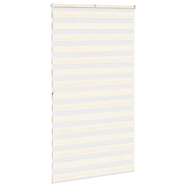 vidaXL Sebragardin marmor beige stoff bredde 125,9 cm polyester