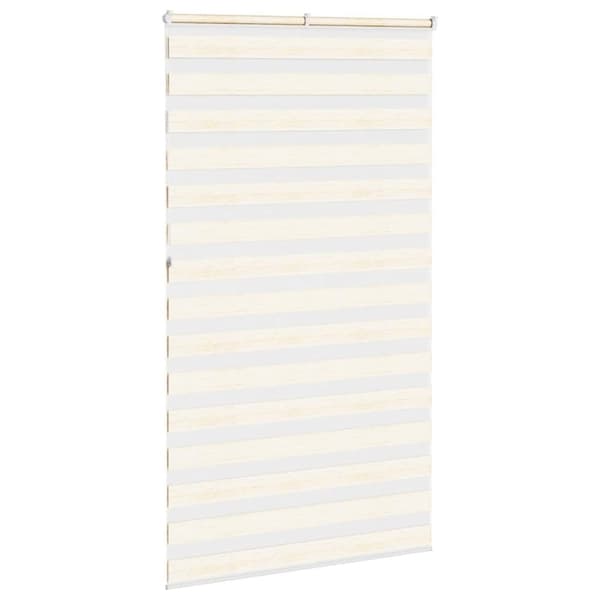 vidaXL zebragardin marmorbeige 130x230 cm stofbredde 125,9cm polyester