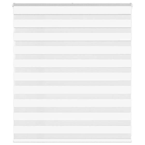 vidaXL zebragardin hvid 120x100 cm stofbredde 115,9 cm polyester